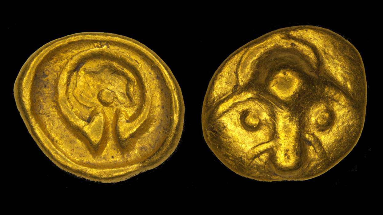 Archaeologists baffled after 2,200-year-old treasure found in 'mint condition' below field