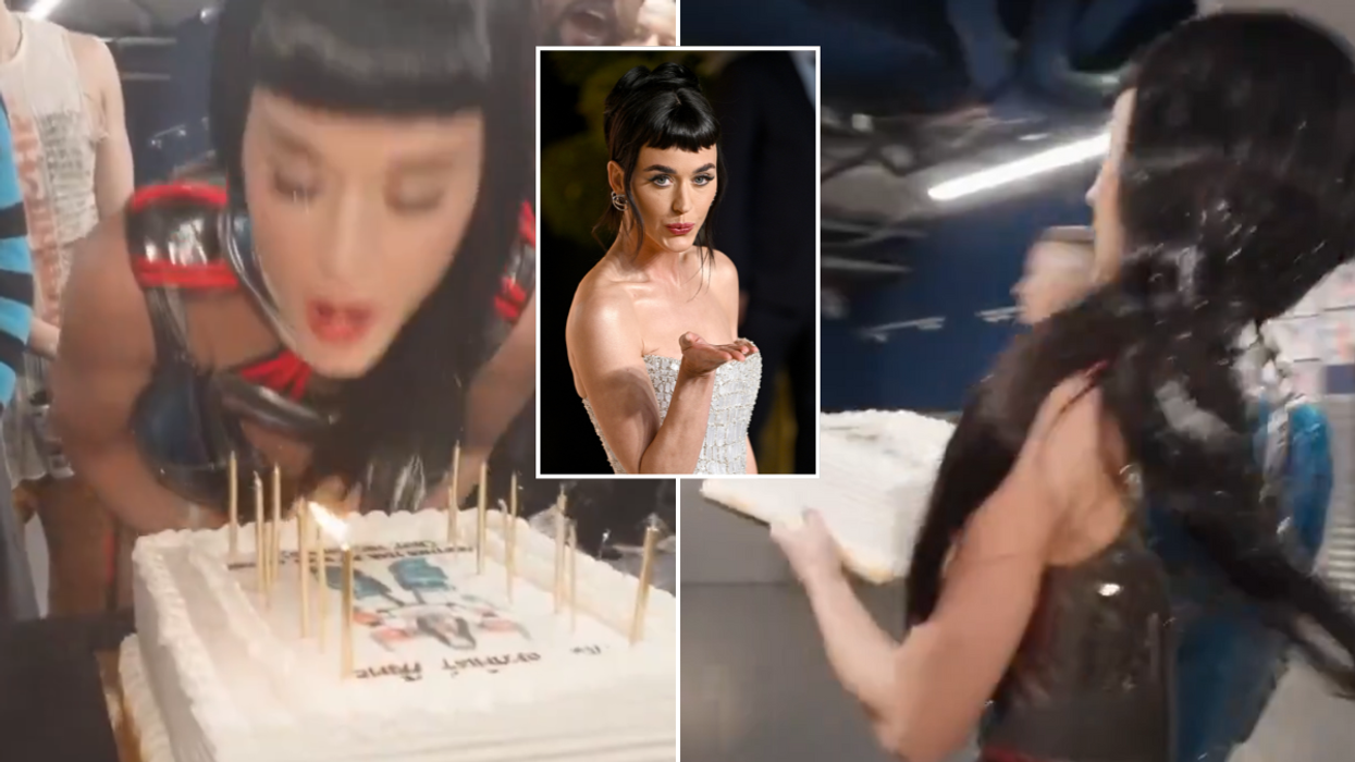 Katy Perry branded 'tone-deaf' as singer sparks outrage by launching birthday cake onto floor: 'Demeaning and disgusting!'