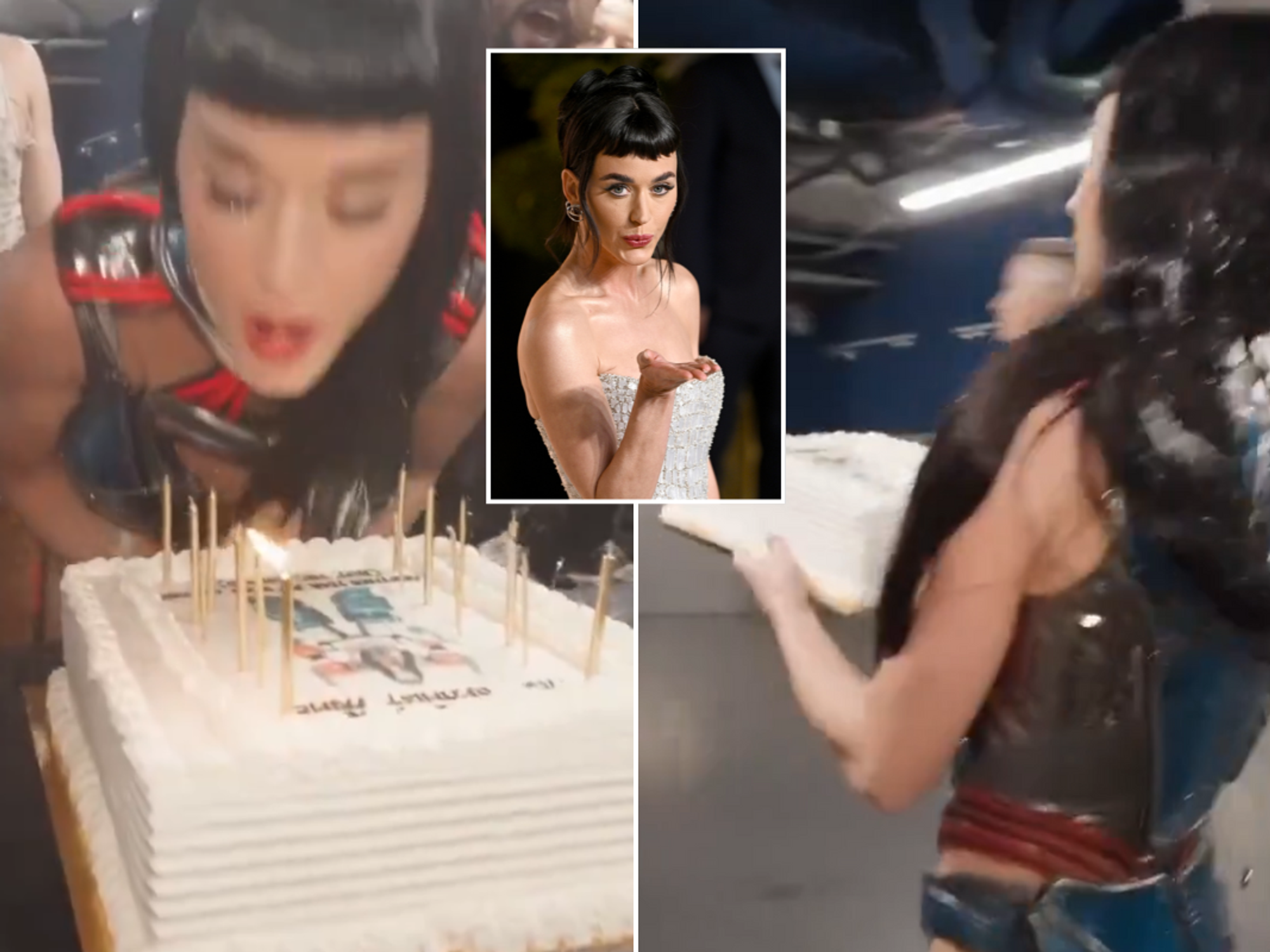 Katy Perry branded 'tone-deaf' as singer sparks outrage by launching birthday cake onto floor: 'D...