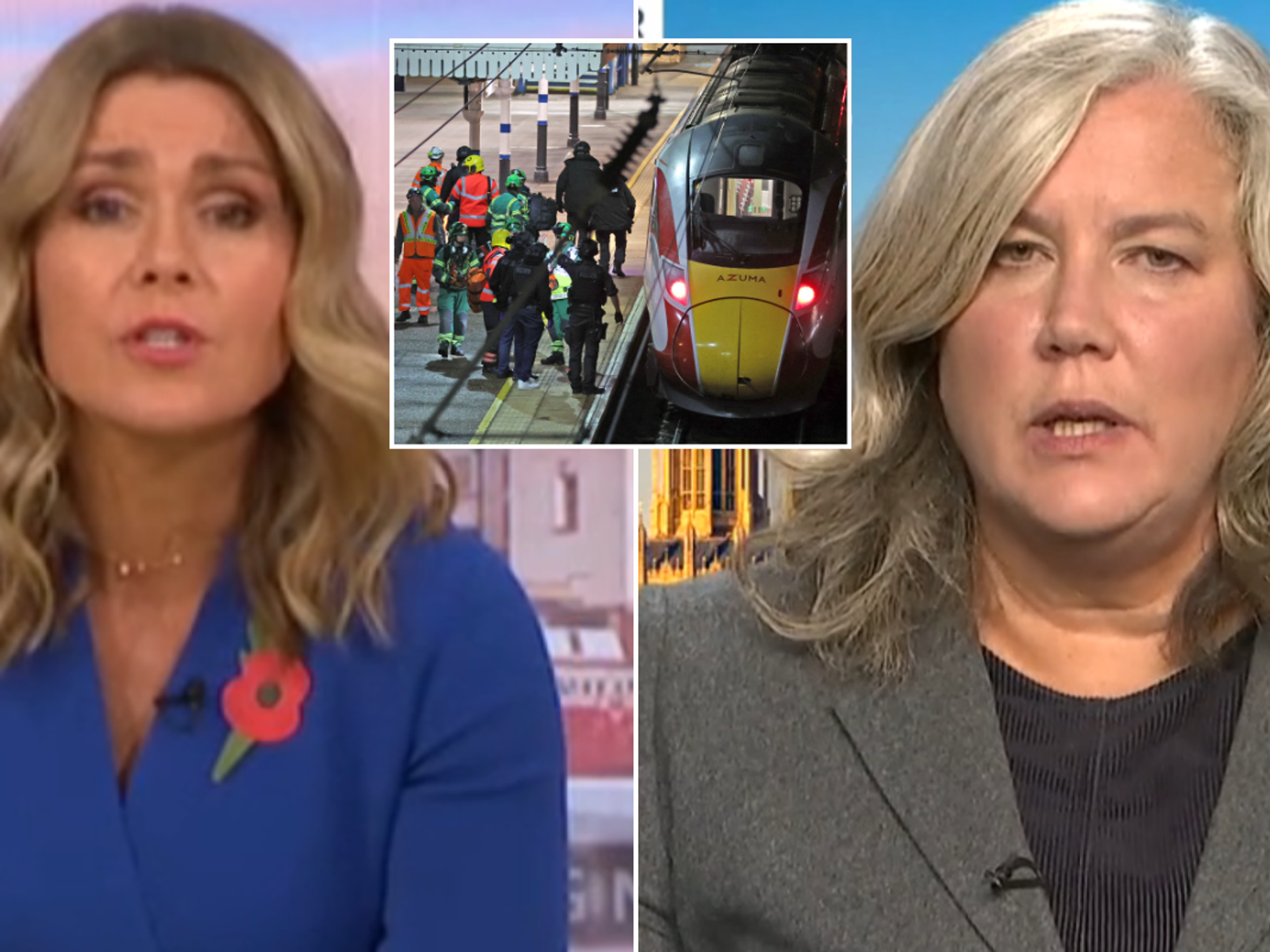 Susanna Reid sparks ITV GMB outrage with 'ludicrous' Huntingdon train attack remark in Transport ...