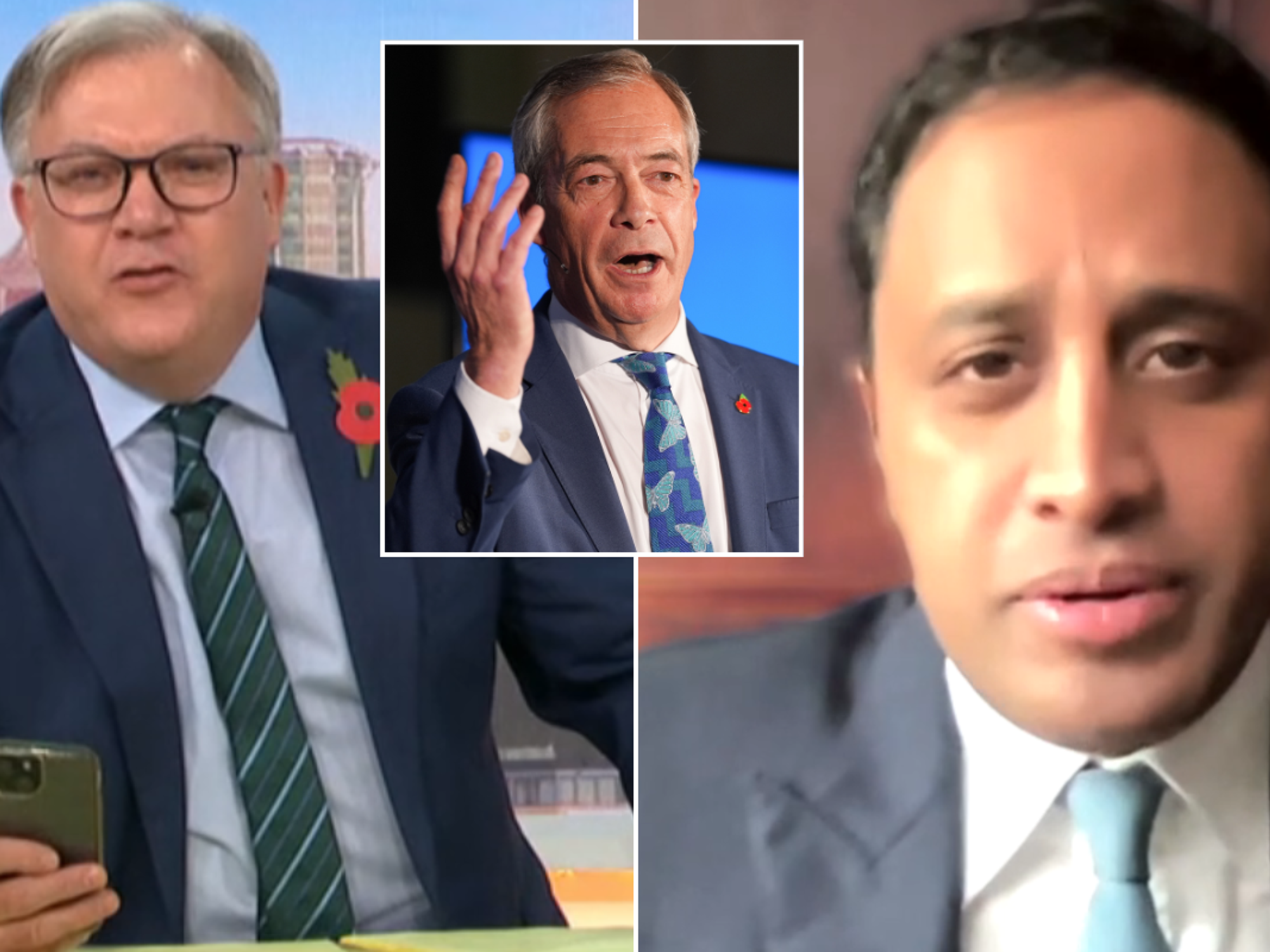 ITV GMB fury erupts as Balls branded 'pathetic' for 'embarrassing' Farage dig in Zia Yusuf clash:...