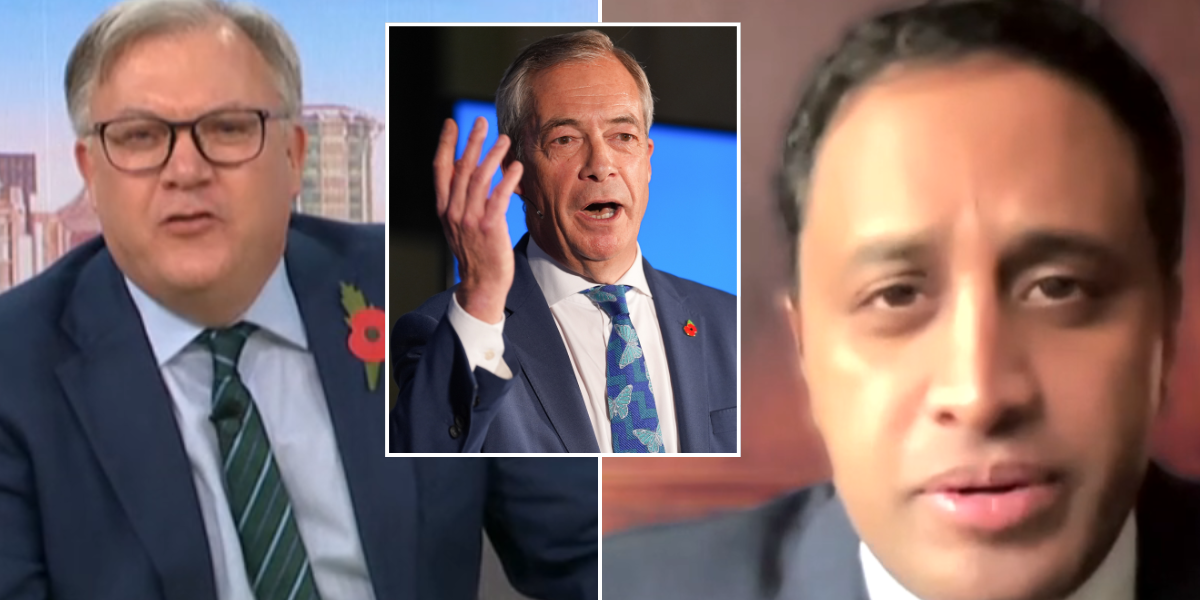 ITV GMB fury erupts as Ed Balls branded ‘pathetic’ for ’embarrassing’ Nigel Farage dig in Zia Yusuf clash: ‘So biased it’s unreal!’ ITV GMB fury erupts as Ed Balls branded ‘pathetic’ for ’embarrassing’ Nigel Farage dig in Zia Yusuf clash: ‘So biased it’s unreal!’