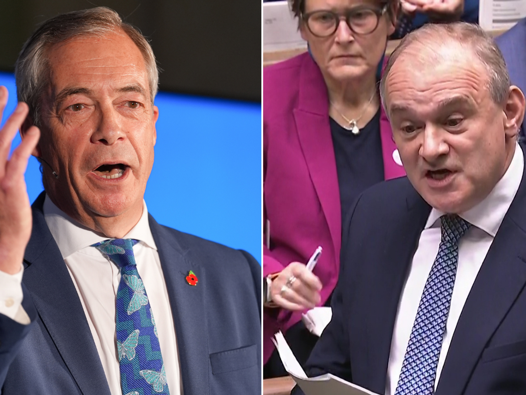 Reform and Liberal Democrats neck-and-neck as Nigel Farage and Ed Davey eye up Super Thursday vic...