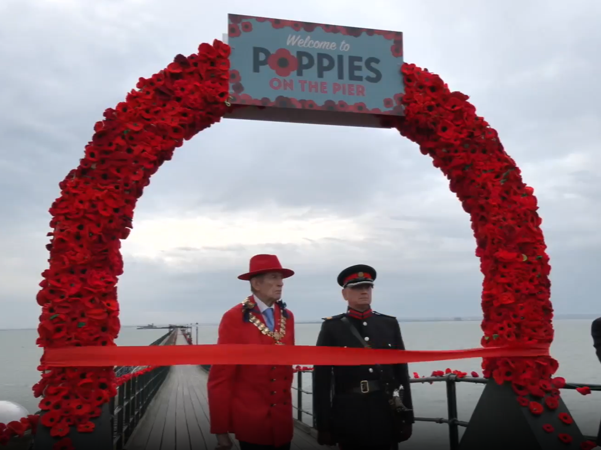 Britain's largest poppy installation unveiled as over 110,000 put on display