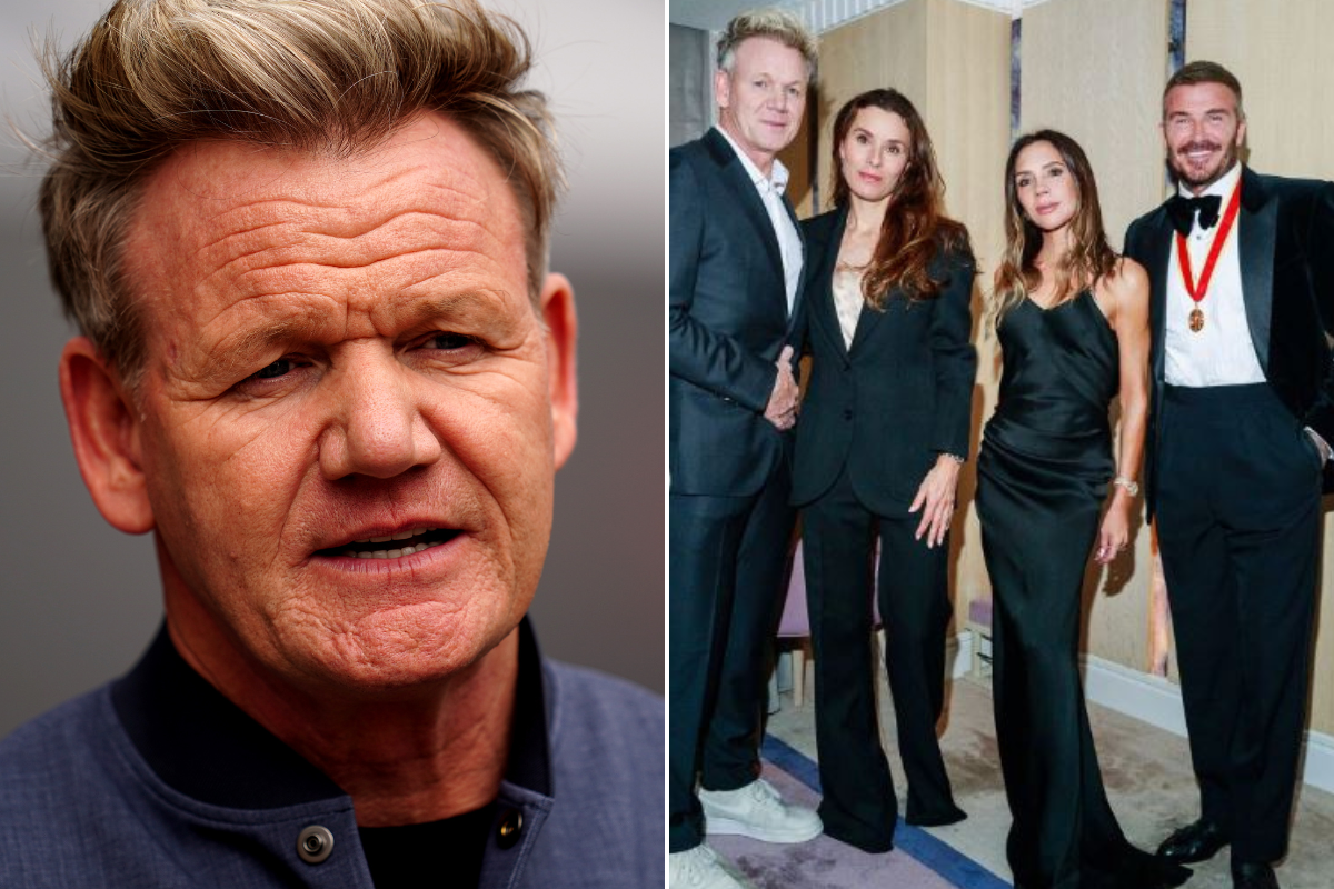 Gordon Ramsay sparks debate as fans distracted by Beckham knighthood party wardrobe choice: 'Could've made an effort!'