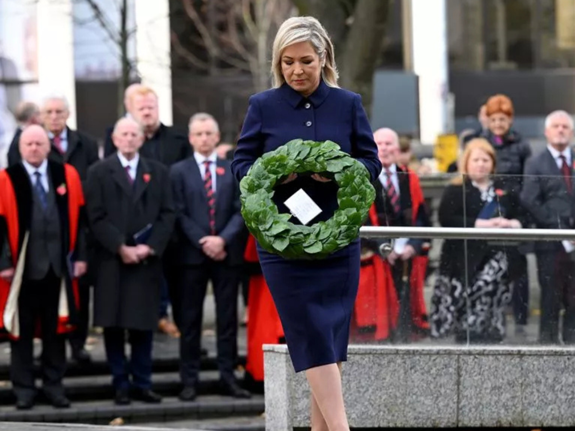 Unionist leader refuses to share Remembrance Ceremony with First Minister for 'eulogising IRA'
