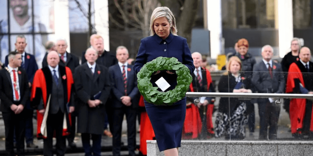 Unionist leader refuses to share Remembrance Ceremony with First Minister for ‘eulogising IRA’ Unionist leader refuses to share Remembrance Ceremony with First Minister for ‘eulogising IRA’