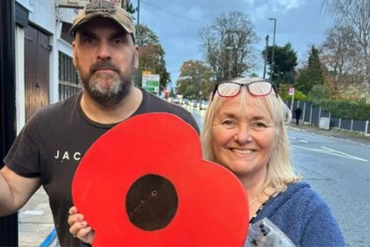 Patriotic Briton takes matters into his own hands as he makes OWN poppies after lack of town displays