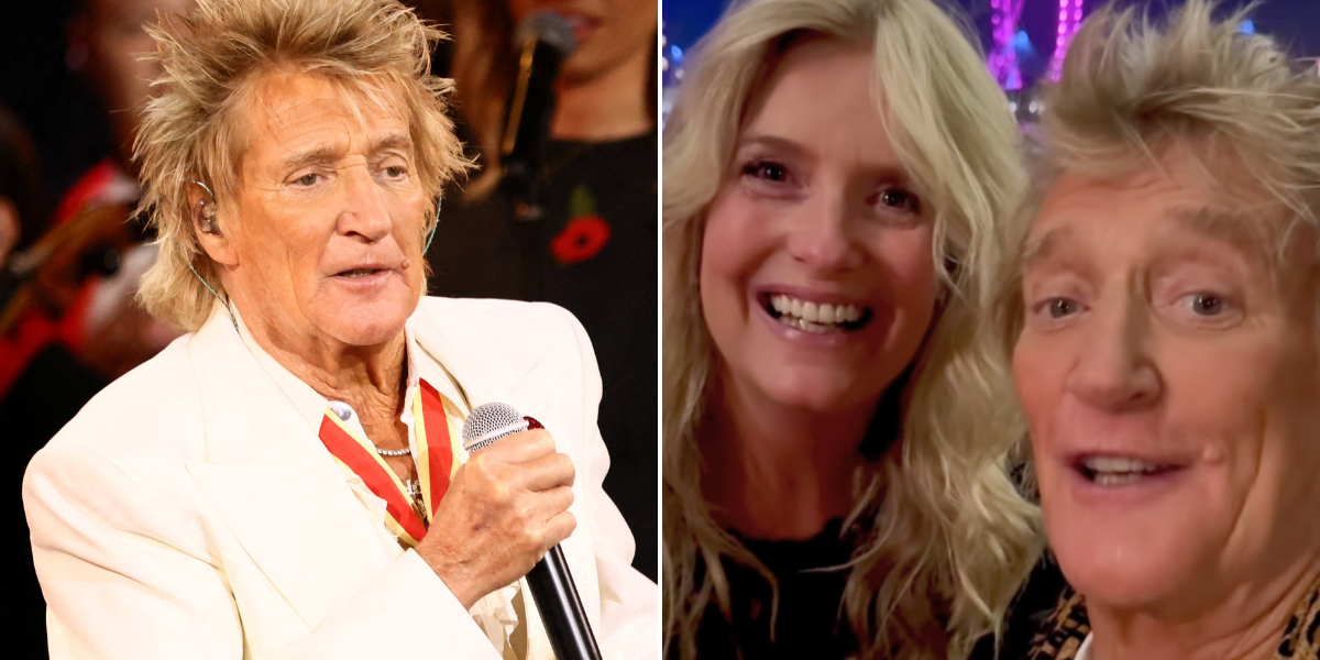Sir Rod Stewart shrugs off Remembrance Festival controversy as Penny Lancaster shares update amid backlash to ‘inappropriate’ routine