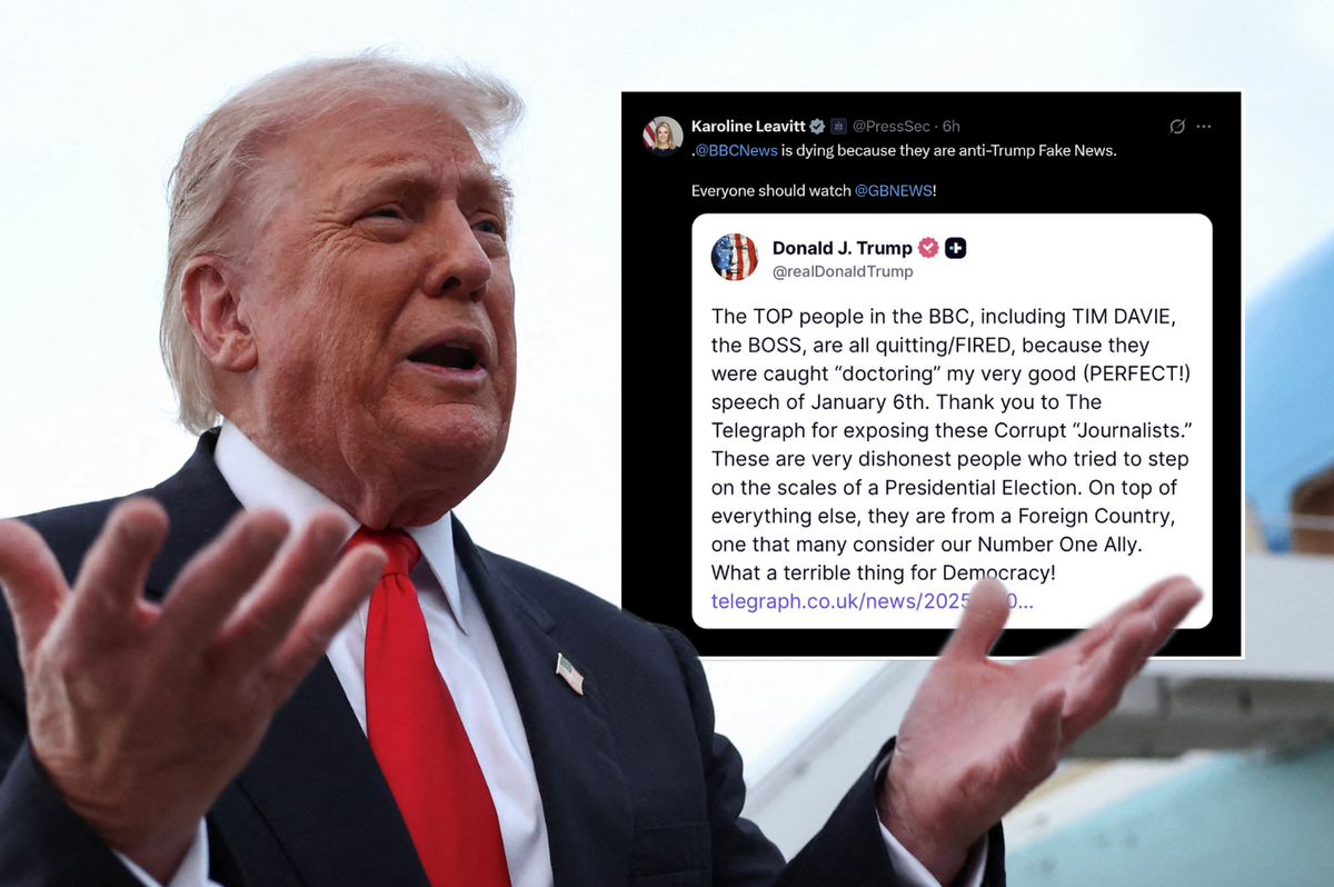 Donald Trump rages at 'corrupt' BBC as White House says: 'Everyone should watch GB News!'