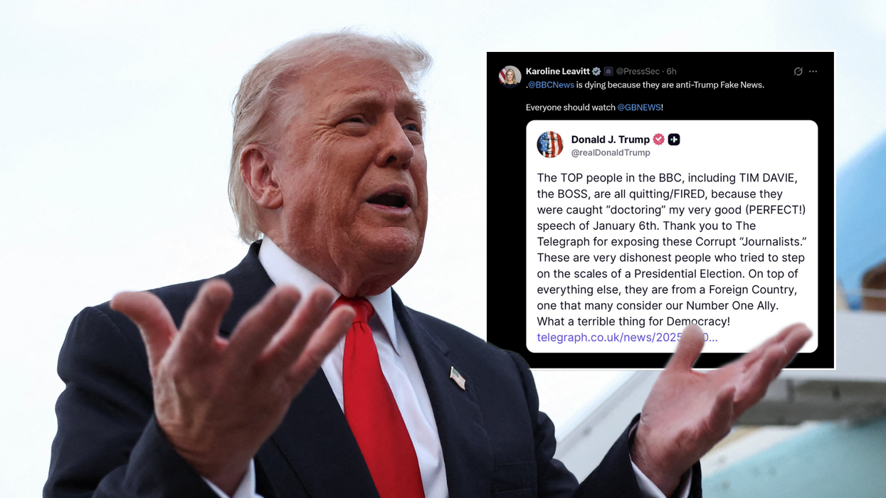Donald Trump rages at 'corrupt' BBC as White House says: 'Everyone should watch GB News!'