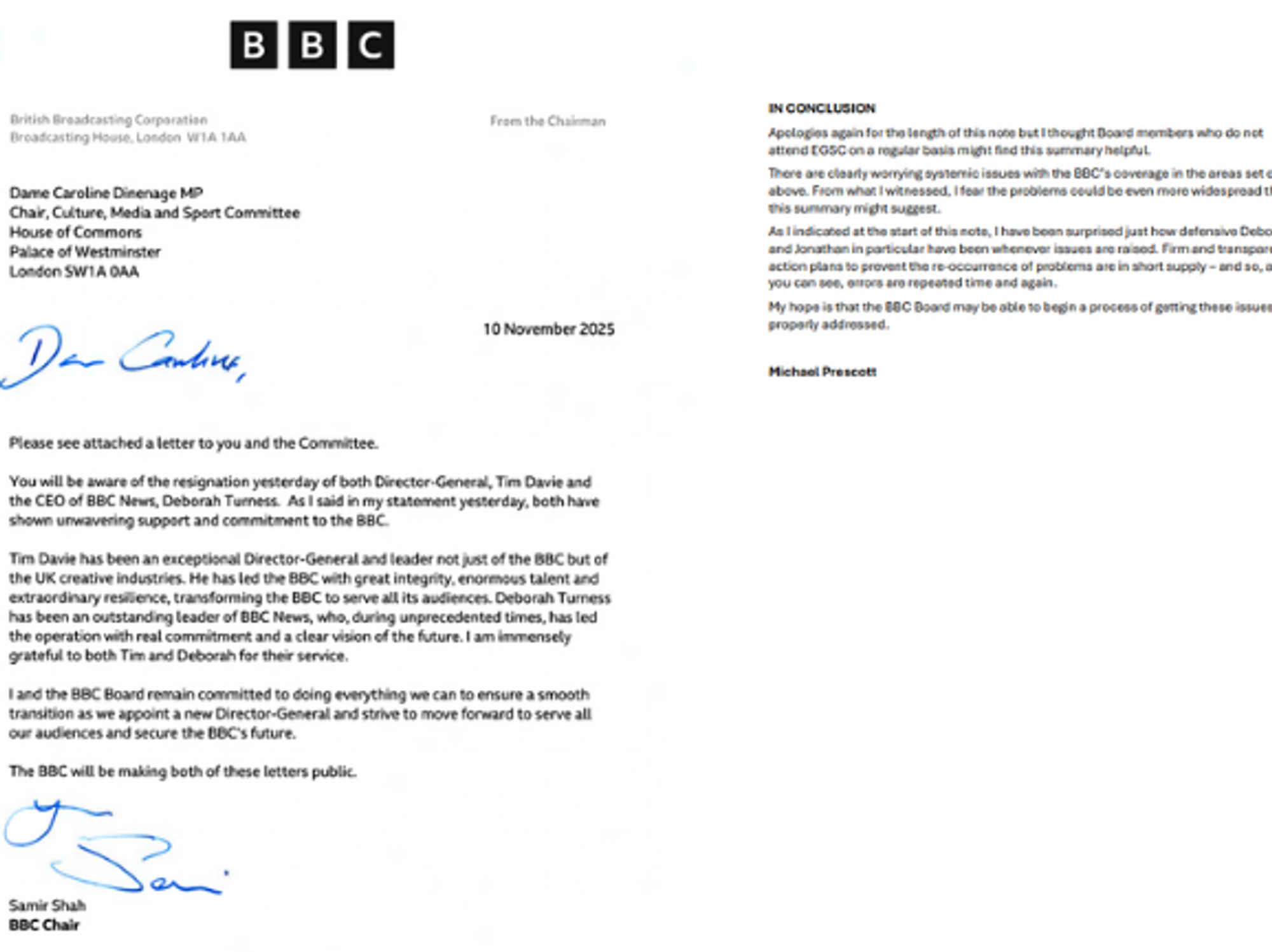 Read the BBC's grovelling apology in FULL: Chairman admits 'error of judgement' over doctored Tru...