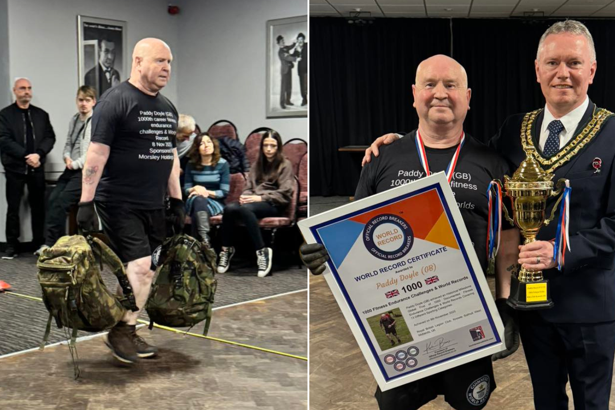 Ex-paratrooper makes heartfelt fundraising appeal after smashing world record