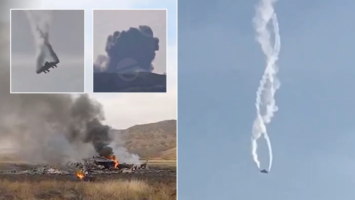 Nato military plane seen in 'death spiral' before horror crash - as 20 soldiers confirmed dead