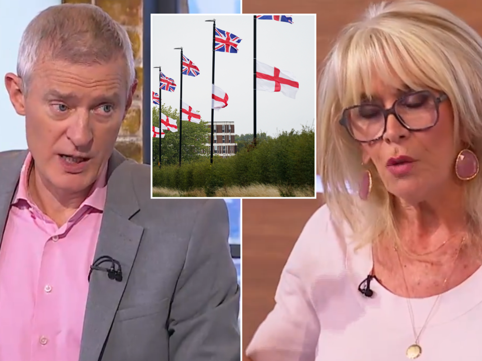 Channel 5 Vine row erupts as Malone fiercely defends St George's Cross amid NHS staff claims flag...