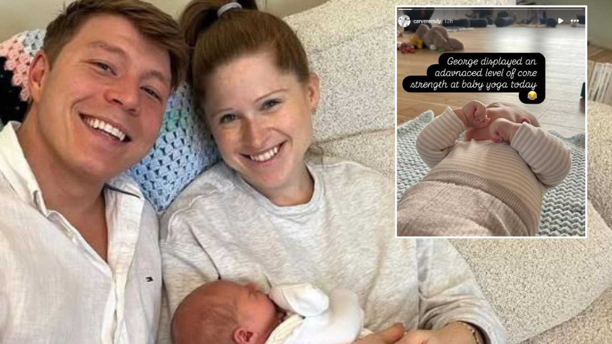 Emily Carver melts hearts with sweet baby George update as GB News star marks two-month milestone with adorable tot