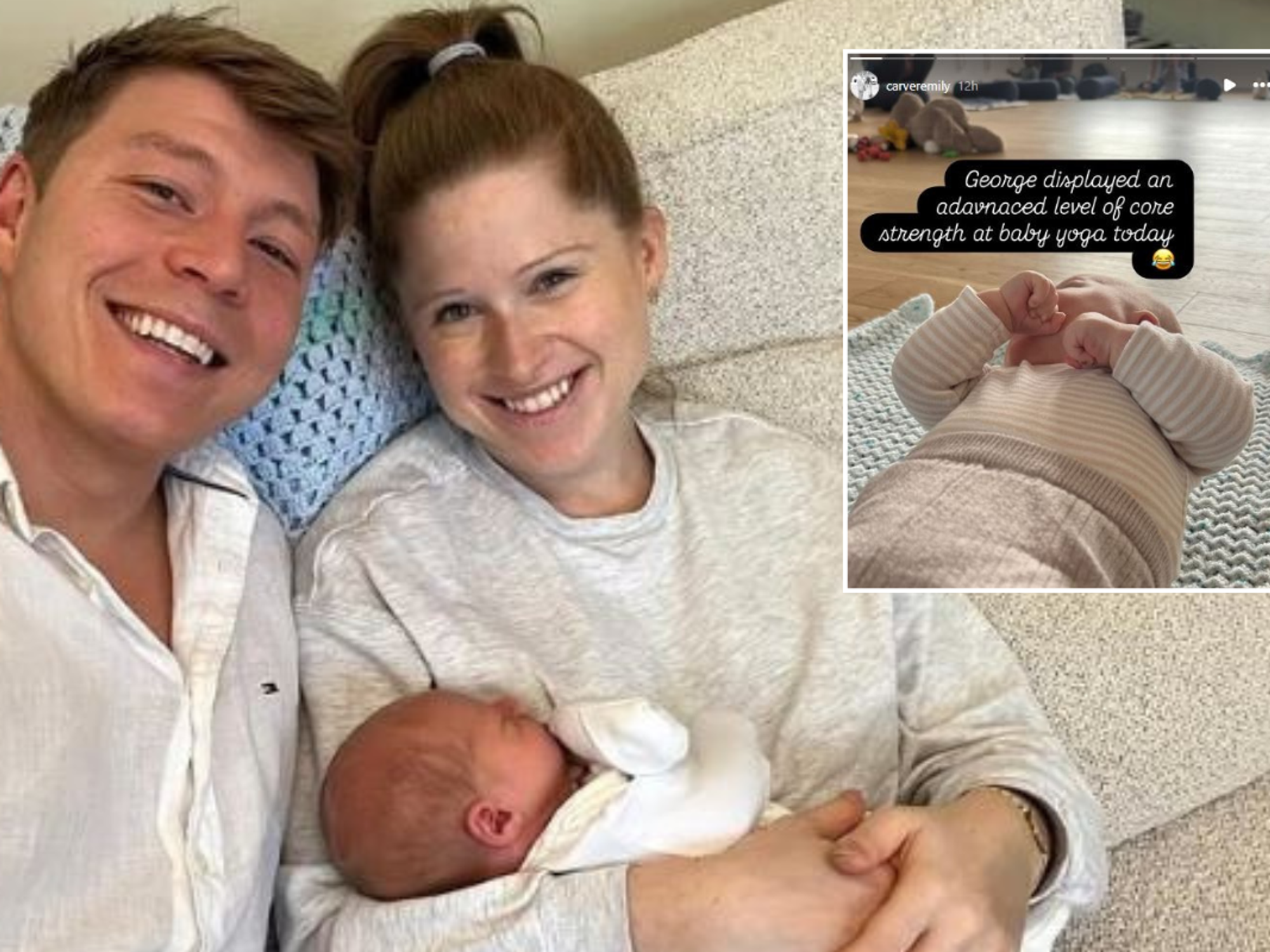 Emily Carver melts hearts with sweet baby George update as GB News star marks two-month milestone...