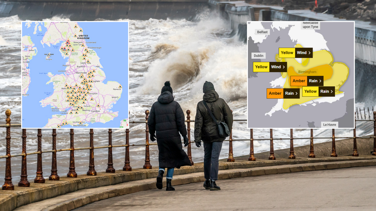 Storm Claudia to batter Britain today after amber alerts, flood warnings and travel advice all issued