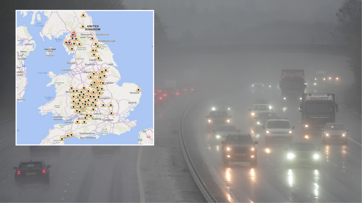 Over 100 flood alerts issued as Storm Claudia batters UK with deluge of rain