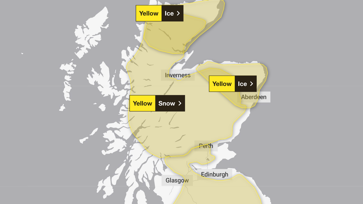 Met Office issues major 15-hour snow and ice warning as mercury plummets