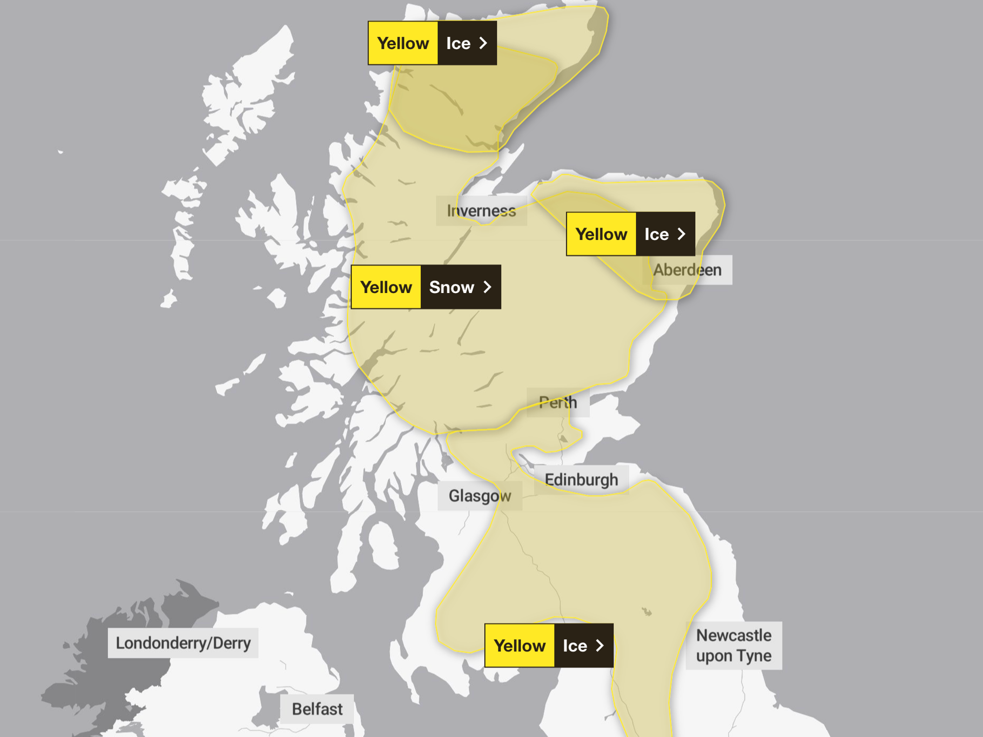 Met Office issues major 15-hour snow and ice warning as mercury plummets