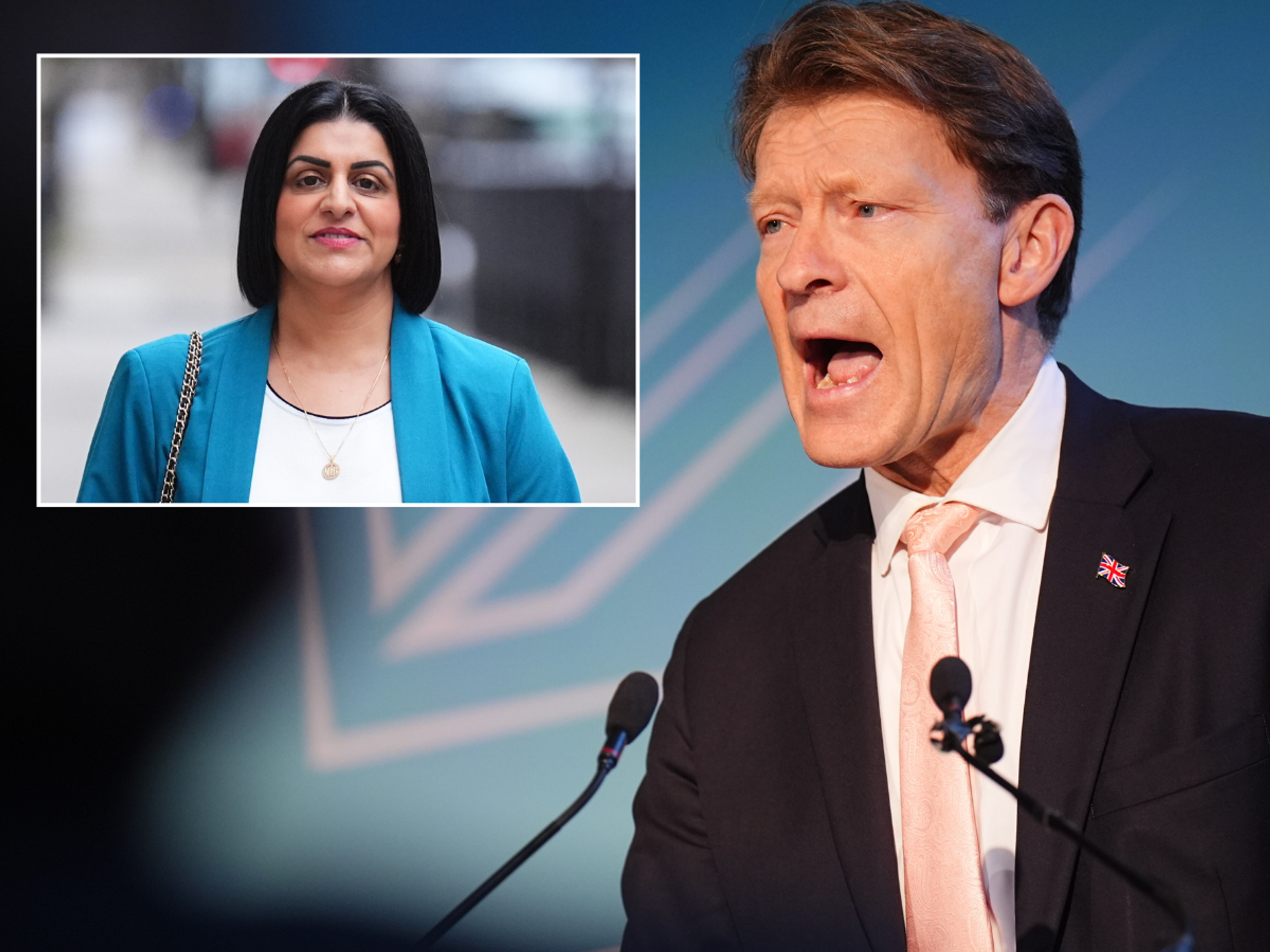 Richard Tice jokes Shabana Mahmood 'putting in application to join Reform' after announcing migra...