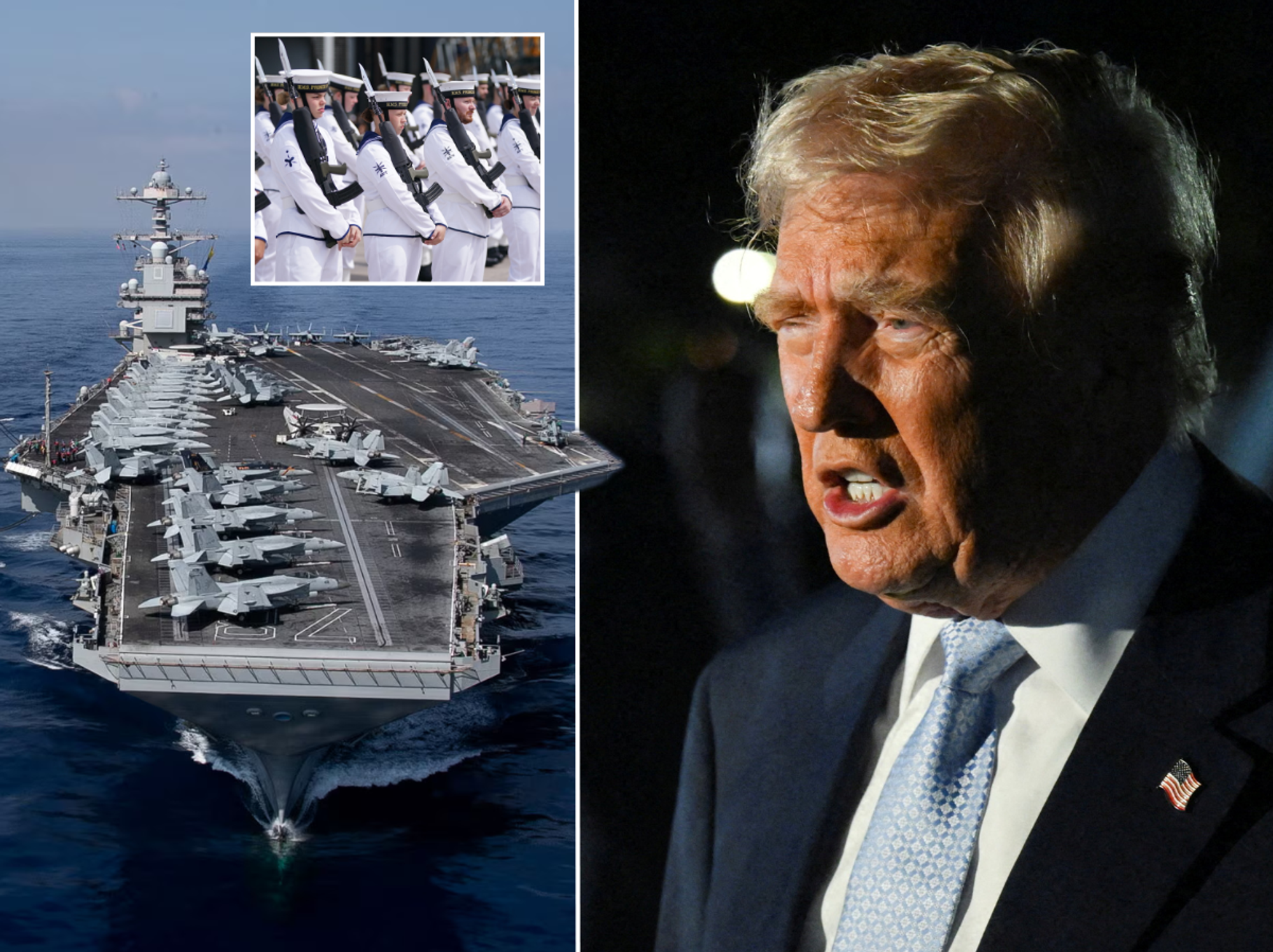 British sailors in US fleet 'ordered NOT to take part' if Donald Trump declares war on Venezuela