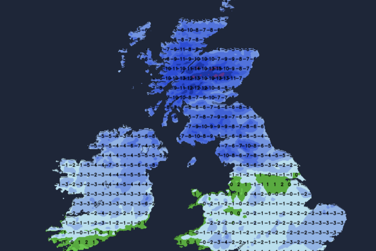 Arctic storm to unleash torrent of snow and freeze Britons with -15C lows