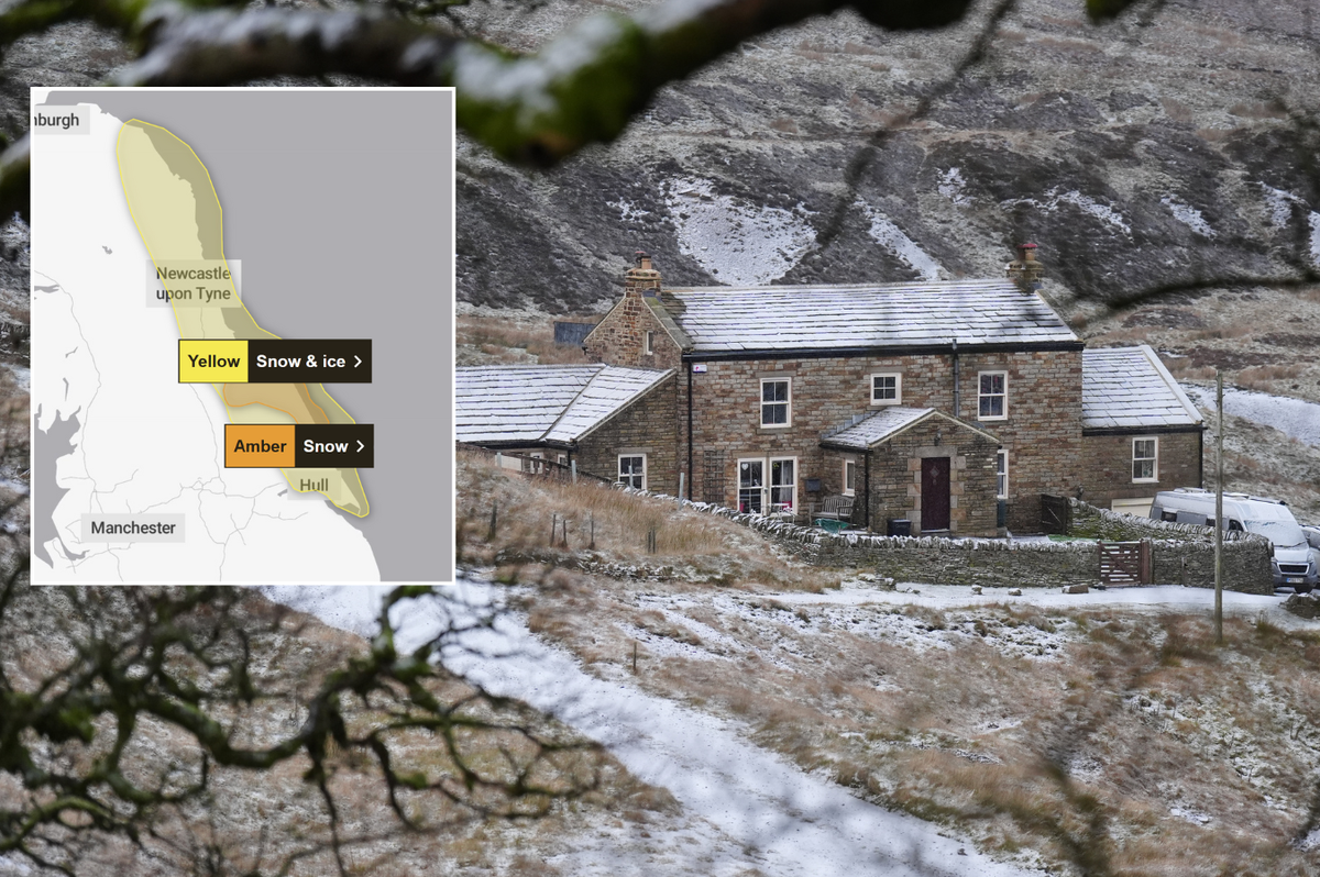 Met Office issues 16-hour amber warning as 'blizzard conditions' to bring heavy snow