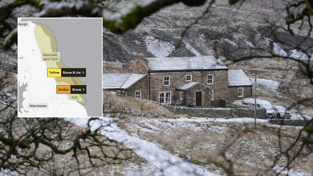 Met Office issues 16-hour amber warning as 'blizzard conditions' to bring heavy snow