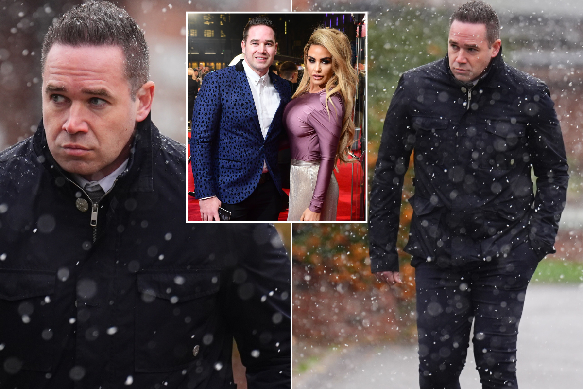 Katie Price's ex-husband Kieran Hayler pictured at court after being charged with rape and sexual assault of girl, 13