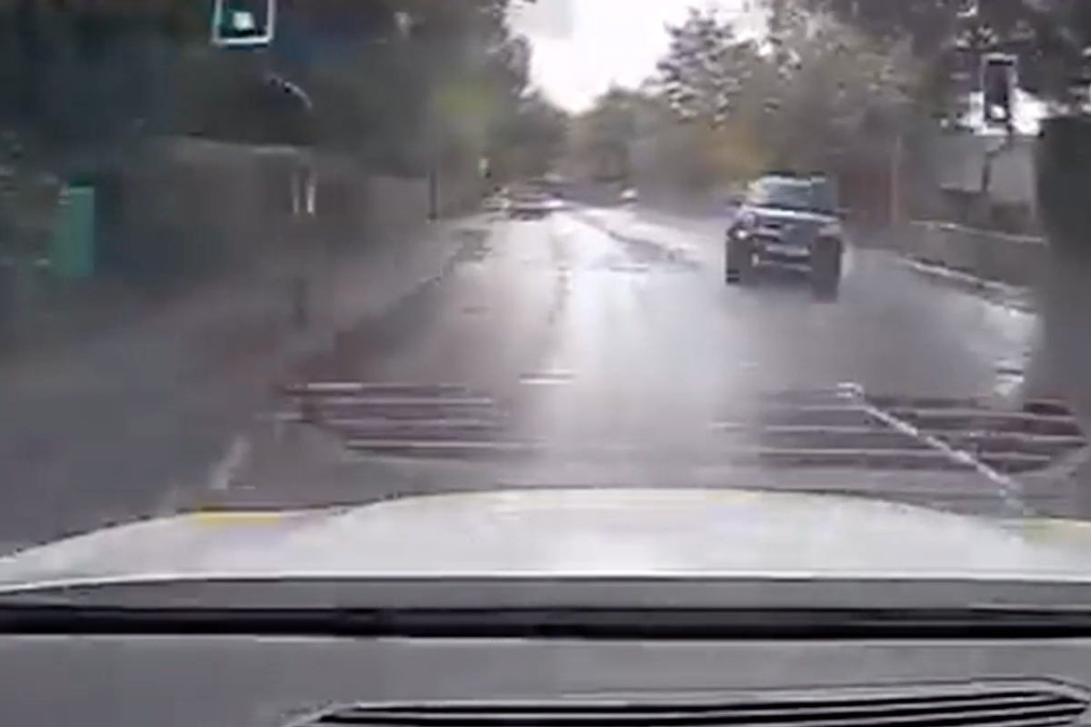 Watch horrifying moment drug-driver DELIBERATELY ploughs head-on into police car at 80mph