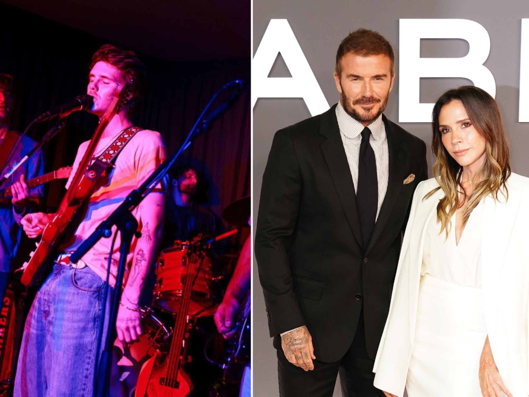 David and Victoria Beckham moved to ‘tears of joy and pride’ as son Cruz performs at private gig