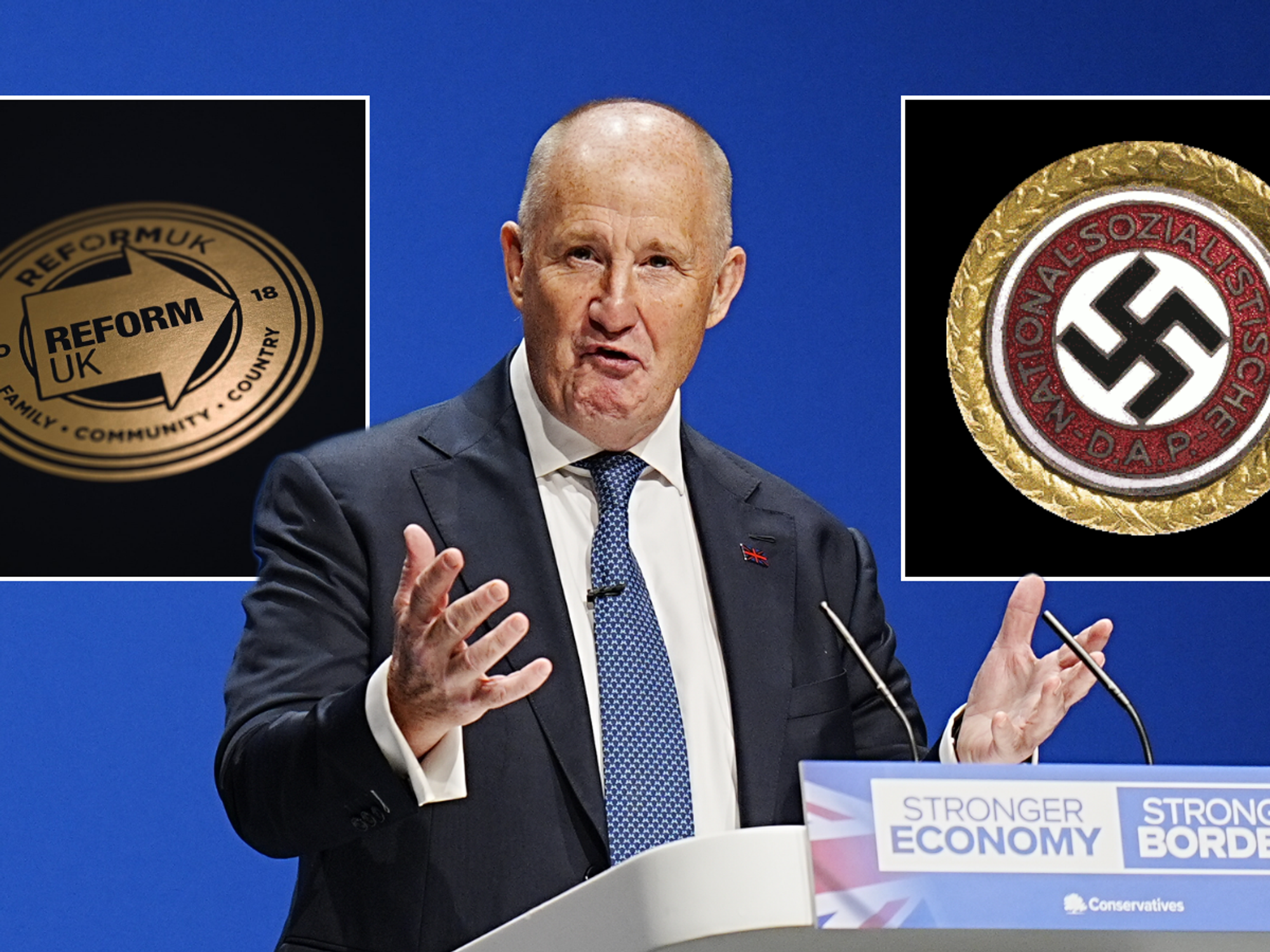 Nigel Farage demands answers after Tory chairman compares Reform UK to Nazi Party