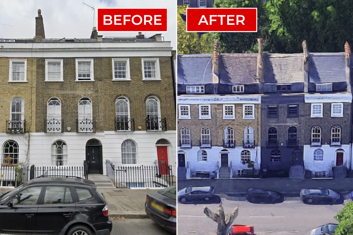 'Furious' neighbours force couple to repaint £2.6m townhouse after 'ugly' all-black makeover