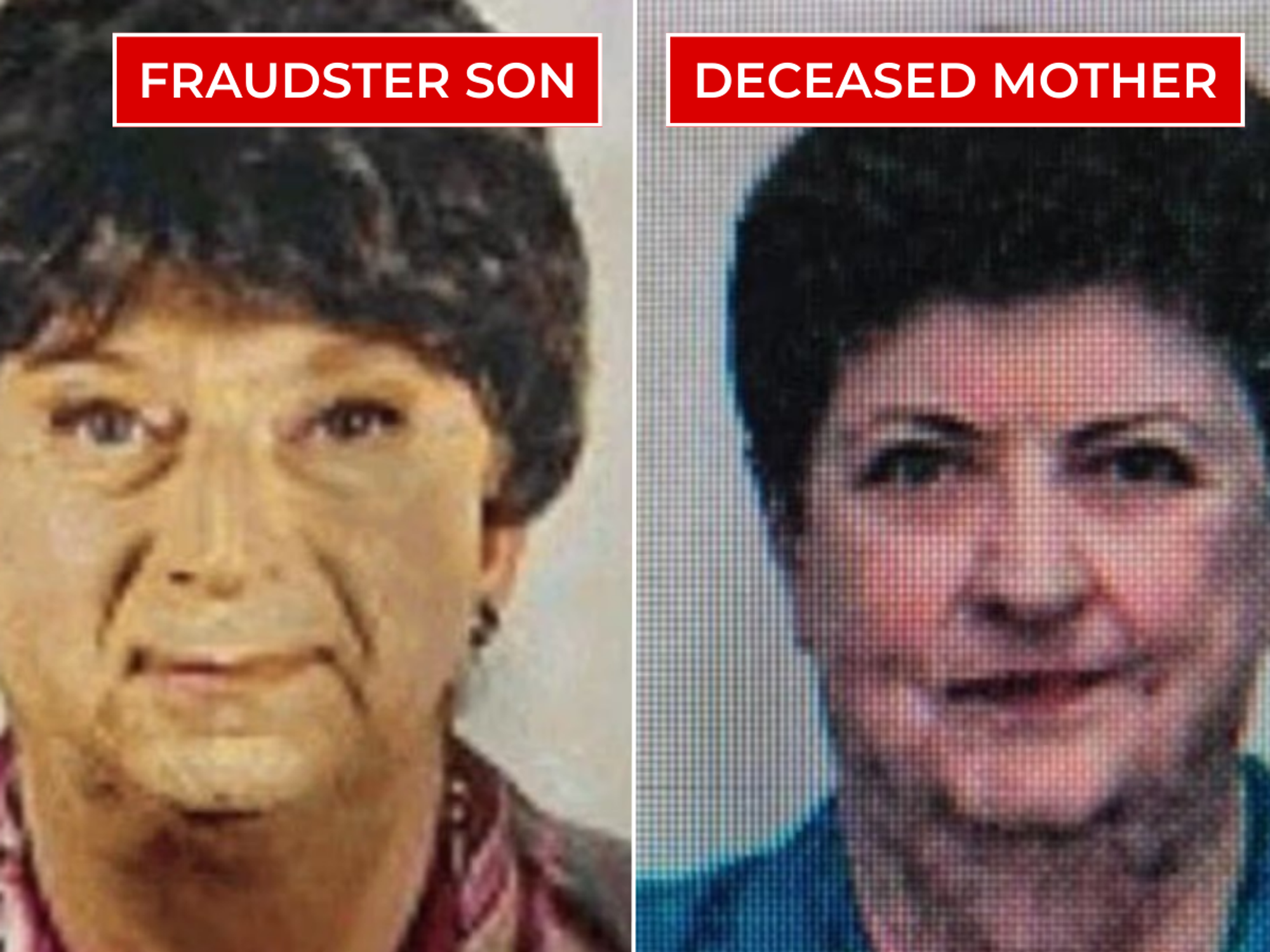 Pension fraudster 'dressed as dead mother to claim her payouts while her body lay hidden in family home'