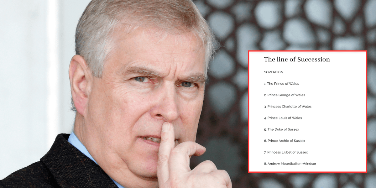Prince Andrew renamed on line of succession as Duke of York title finally removed Prince Andrew renamed on line of succession as Duke of York title finally removed
