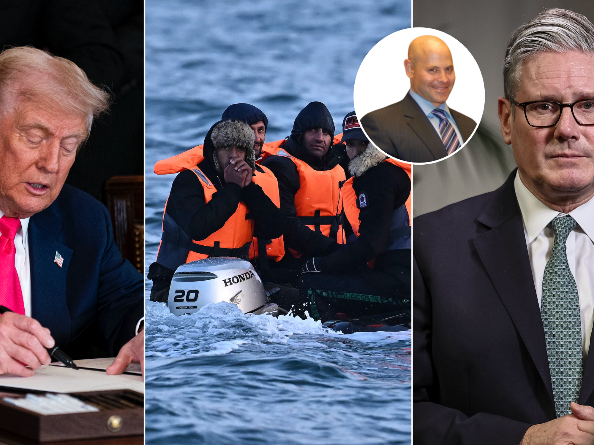 With one pen stroke, Donald Trump solves Britain's small boats crisis and humiliates Keir Starmer...