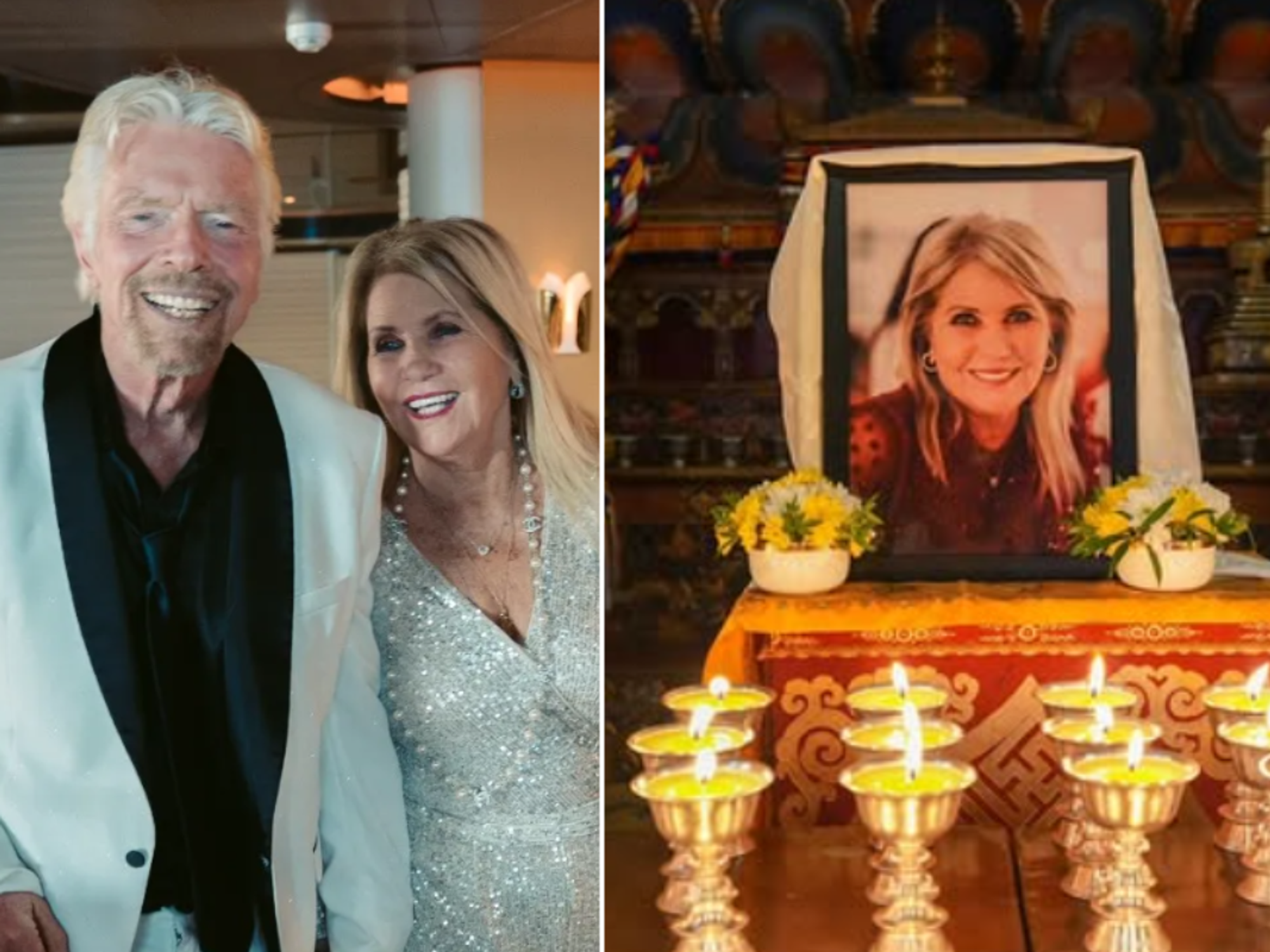 Richard Branson stunned by Bhutan monks’ emotional tribute to late wife Joan Templeman: 'We are i...