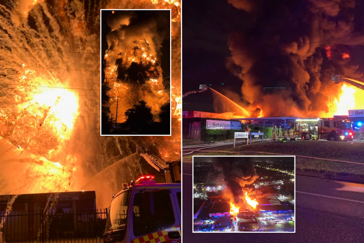 Terrifying explosion rips through Sydney as 200 firefighters scrambled to battle inferno
