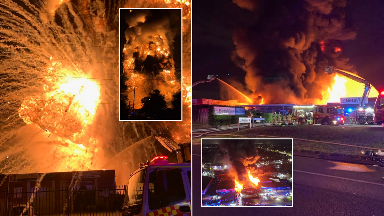 Terrifying explosion rips through Sydney as 200 firefighters scrambled to battle inferno
