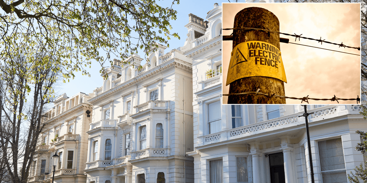 Council row erupts after millionaire erected electric fence around mansion that looks like ‘POW camp’ Council row erupts after millionaire erected electric fence around mansion that looks like ‘POW camp’