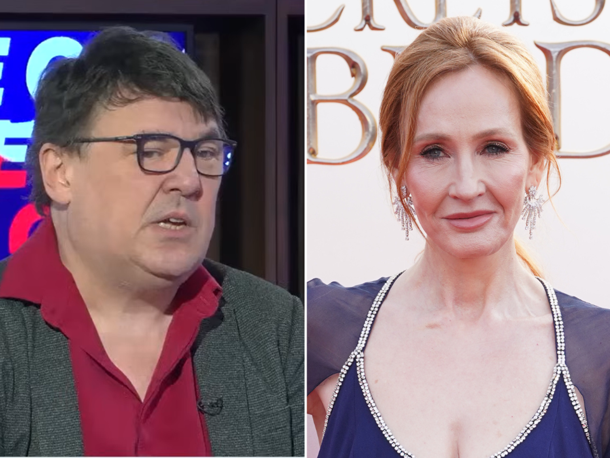 JK Rowling applauded for reaction to Graham Linehan GB News interview after being told trans stan...