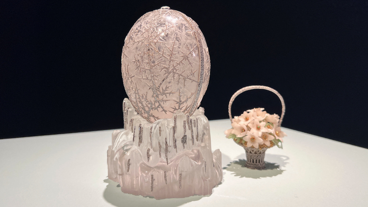 Jewel-encrusted Faberge egg sells for nearly £23m in 'world record' at London auction