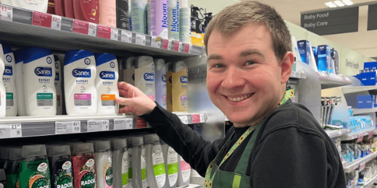 Autistic man rejected by Waitrose after volunteering for four years starts first day of new job at Asda Autistic man rejected by Waitrose after volunteering for four years starts first day of new job at Asda