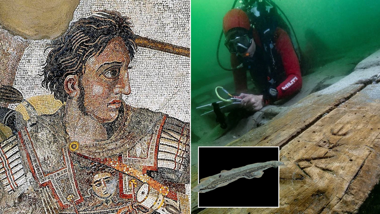 Divers make remarkable discovery below the waves amid hunt for tomb of Alexander the Great