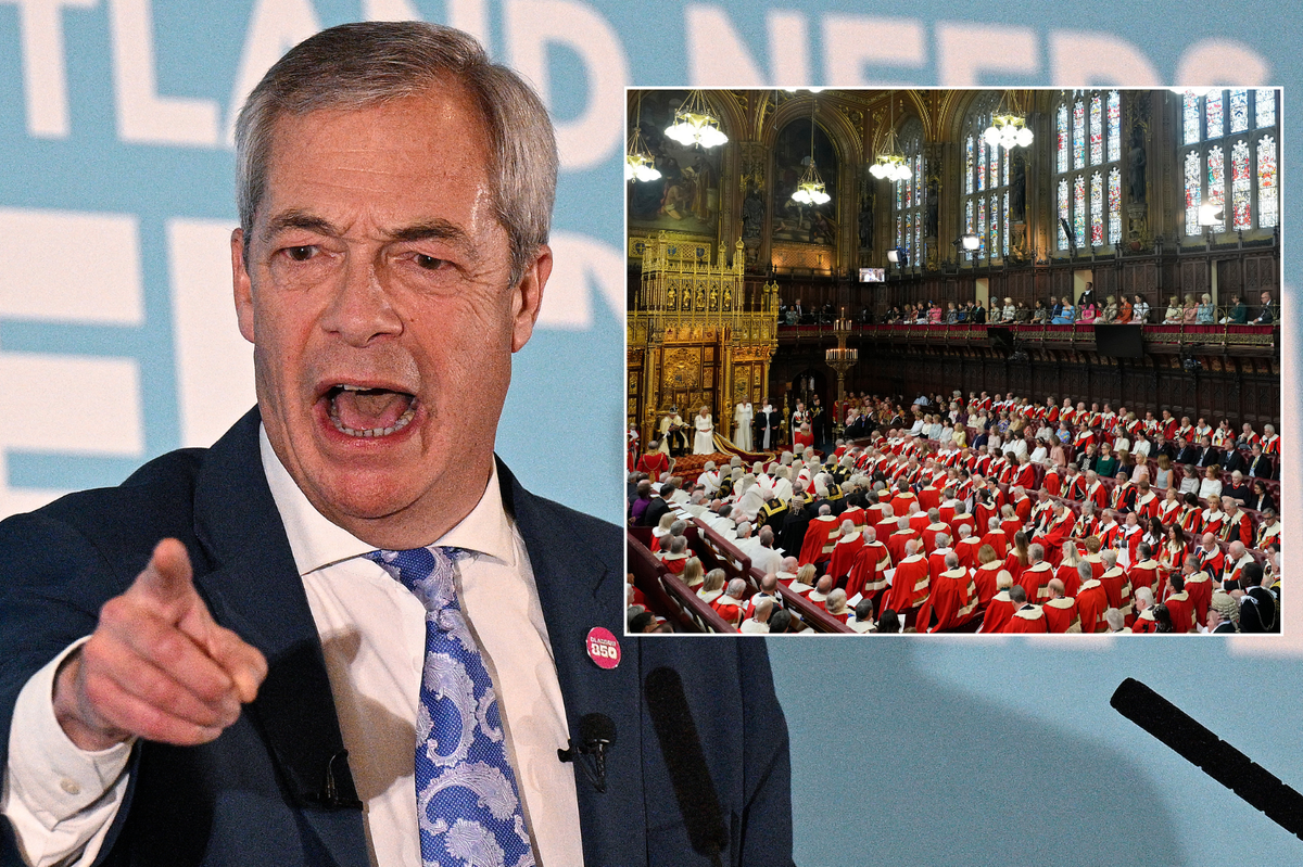 'Hostile to Britain!' Reform UK slams Labour after Nigel Farage's party frozen out of House of Lords despite poll lead