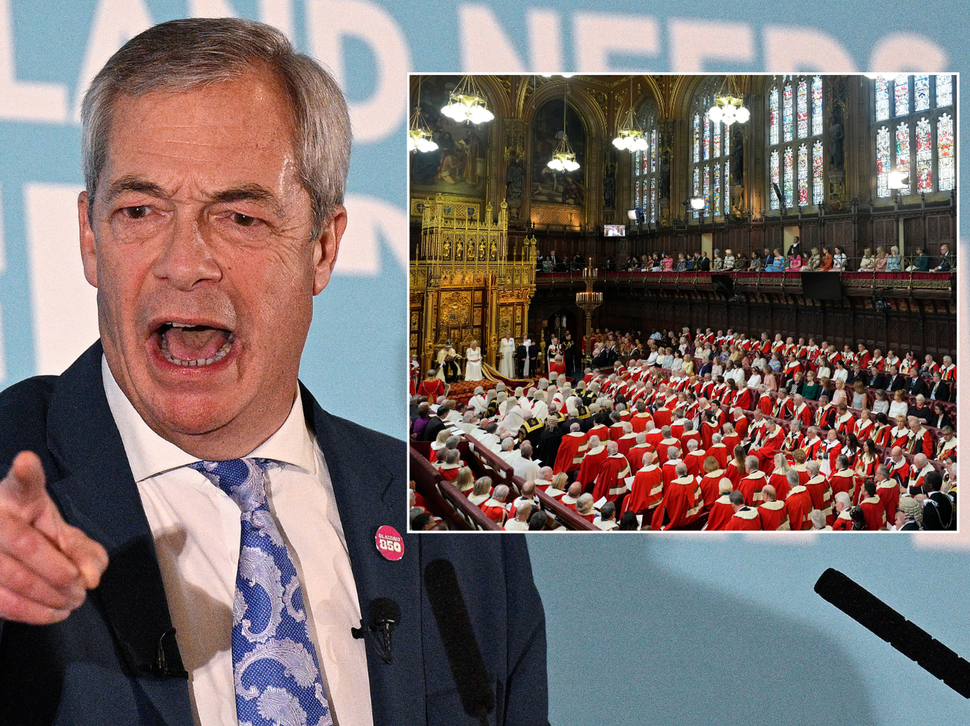 'Hostile to Britain!' Reform UK slams Labour after Nigel Farage's party frozen out of House of Lo...