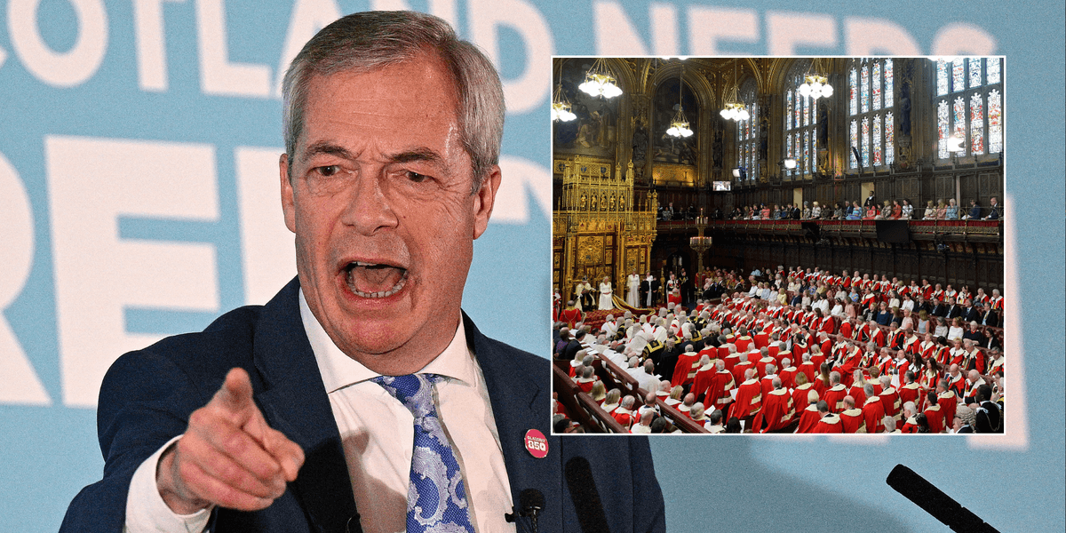 ‘Hostile to Britain!’ Reform UK slams Labour after Nigel Farage’s party frozen out of House of Lords despite poll lead ‘Hostile to Britain!’ Reform UK slams Labour after Nigel Farage’s party frozen out of House of Lords despite poll lead