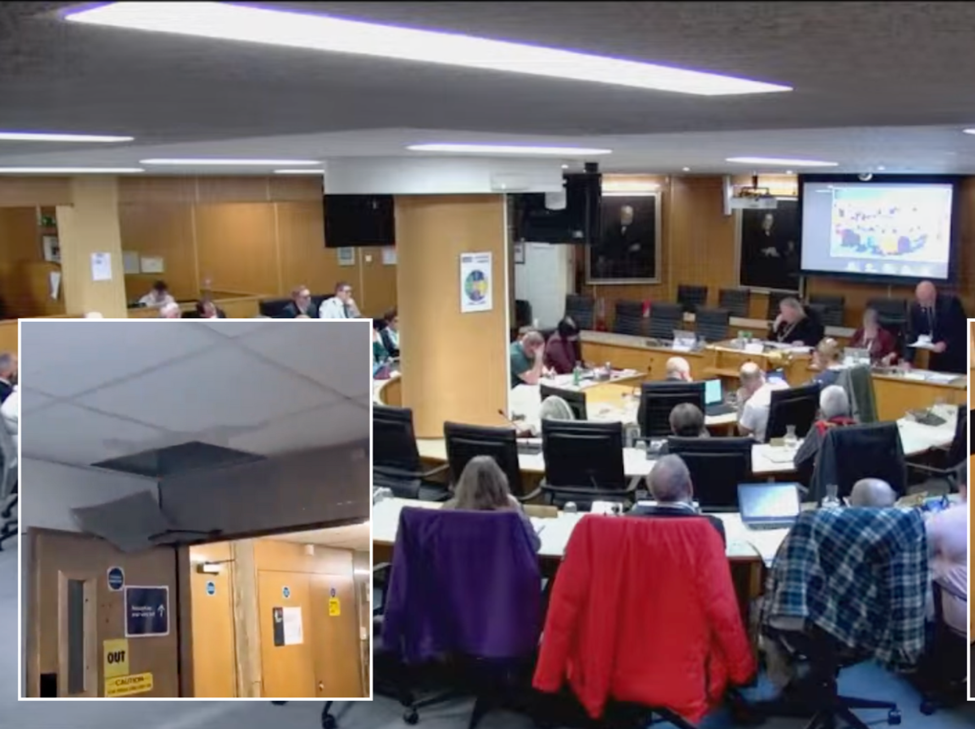 Balaclava-clad thugs pelt councillors with eggs while debating 'sanctuary for asylum seekers'